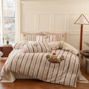GobekUsa Cotton Embroidered King Queen Bedding Set with High-Quality Duvet Cover Pillowcases