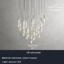 GobekUsa Crystal Ceiling Pendant Lights for Dining Room, Luxury Designer Foyer Decor Lighting