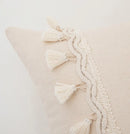 GobekUsa Boho Macrame Woven Cushion Cover for Home Decor, Comfy Farmhouse Pillow Case