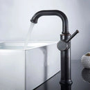 GobekUsa Black Antique Brass Basin Faucet - Hot/Cold Mixer for Bathroom Sink Aesthetics