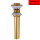 GobekUsa Brass Pop Up Drain for Bathroom Lavatory Sink - Water Drainer