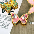 GobekUsa Butterfly Enamel Gem Jewelry Box - Small Earring Organizer for Home Décor