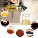 GobekUsa Durable Automatic Oil Bottle for Soy Sauce Vinegar Seasoning Storage