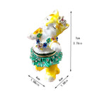 GobekUsa Crystal Animal Figurines Trinket Box Hand Painted Ring Holder Dresser Decor Wedding Gift