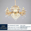 GobekUsa Jade Crystal Chandelier: Modern European Living Room & Dining Lamp