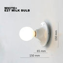 GobekUsa LED Macaron Wall Lamp: Retro Colorful Bedroom Light, E27 Living Room Lighting
