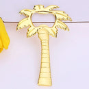 GobekUsa Coconut Tree Bottle Opener in Silver & Gold: Wedding Kitchen Tool
