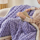GobekUsa Cozy Taffeta Velvet Blanket - Soft Plush Fluffy Warm Comforter for Bedroom