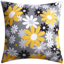 GobekUsa Blue Floral Cushion Cover 45x45cm for Modern Home Decor & Office Sofa