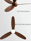 GobekUsa LED Ceiling Fan with Remote Control - American Modern Design - Ceiling Light Fan