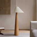 GobekUsa Japanese Wooden Tapered Floor Lamp for Bedroom Hotel Living Room Sofas