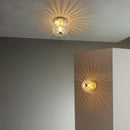 GobekUsa Bauhaus Glass E14 Wall Lamp for Living Room, Hallway, Stair Ceiling