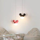 GobekUsa LED Cartoon Pendant Light Kids Eye Care Mickey Princess Hanging Lamp