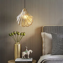 GobekUsa LED Shell Pendant Light: Modern Nordic Luxury for Bedroom, Living, Dining Room