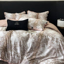 GobekUsa Egyptian Cotton Luxury Bedding Set: Duvet, Sheet, Pillowcases - 1000TC Soft & Silky