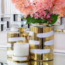 GobekUsa Golden Ceramic General's Jar for Home Decor & Storage