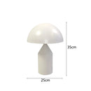 GobekUsa Black Iron Mushroom Table Lamp, Nordic Design, Gold Accent, Living Room Bedroom Light