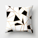 GobekUsa Geometric Stripes Pillowcase 45x45cm Polyester Cushion Cover for Living Room