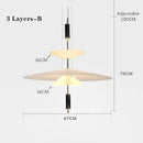 GobekUsa LED Acrylic Ceiling Pendant Lamp for Modern Home Decor Lighting