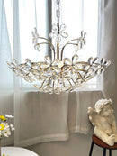 GobekUsa Crystal Flower Pendent Chandelier: Modern Design for Living Room, Restaurant & Bedroom