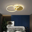 GobekUsa Aluminum Circle LED Chandelier Ceiling Light for Bedroom Living Room Kitchen