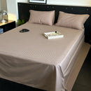 GobekUsa Luxe Cotton Satin Stripe Bed Sheet Set with 2 Pillowcase