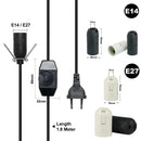 GobekUsa Decorative Lamp Cord with Dimmer Switch and E14 E27 Socket