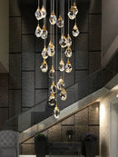 GobekUsa Diamond Crystal Ball Chandelier LED Hanging Lamp Gold Fixture