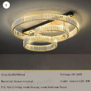 GobekUsa Gold Crystal Copper Ceiling Lamps LED Modern Home Room Decor Lighting
