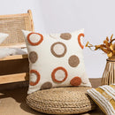 GobekUsa Boho Loop Tufte Embroidered Cushion Cover Moroccan Geometric Decor Pillow