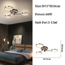 GobekUsa Gold/Black Pendant Light Chandelier for Living Room Dining Bedroom - Modern Nordic Ceiling Lamps