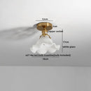 GobekUsa Glass LED Ceiling Light for Corridor Balcony Modern Indoor Lighting