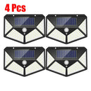 GobekUsa 100LED Solar Powered Outdoor Wall Lamp with PIR Motion Sensor