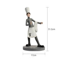 GobekUsa Creative Chef Wine Rack Sculpture Cup Holder Wine Cabinet Bar Accessories
