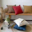 GobekUsa Linen Fringed Pillow Cover for Home Bed Sofa Decoration