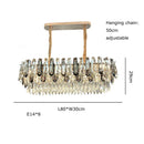 GobekUsa Crystal Modern Pendant Light: Luxury Indoor Fixture for Home Decor