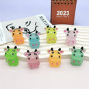 GobekUsa Fluorescence Micro Rabbit Figurine: Miniature Room Decor Ornaments