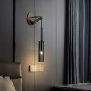 GobekUsa Elegant Crystal Wall Sconce for Bedroom Living Room TV Background