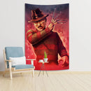 GobekUsa Horror Movie Freddy Krueger Wall Tapestry: Scary Halloween Room Decoration