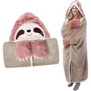 GobekUsa Cute Leopard Flannel Lap Blanket - Soft & Warm Autumn Shawl Blanket