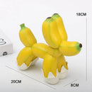 GobekUsa Banana Balloon Dog Sculpture - Modern Pop Art Resin Statue for Home Decor
