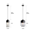 GobekUsa Black Glass Pendant Lights: Modern Nordic Chandelier for Dining Room, Kitchen, Bedroom, and Restaurant
