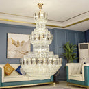 GobekUsa Light Luxury Crystal Chandelier: Postmodern Elegance for Hotels, Villas, and Duplexes