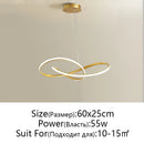 GobekUsa LED Chandelier Light: Modern Aluminum Acrylic Pendant for Dining Room & Restaurant