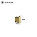 GobekUsa Gold Bathroom Accessories Set: Towel Bar Rail, Toilet Paper Holder, Towel Rack, Hook