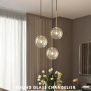 GobekUsa Glass Ball LED Pendant Lamp, Modern Nordic Living Room Decor Lighting