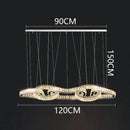 GobekUsa Crystal Chandelier: Luxury Living Room & Dining Room Pendant Light
