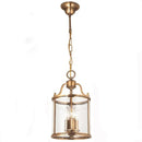 Vintage Copper Birdcage Glass Pendant Light