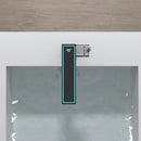 GobekUsa Digital Display Square Sink Mixer with Single Handle in Gray.