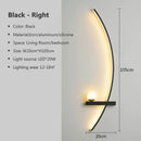 GobekUsa Black Gold Modern Wall Sconce for Bedroom Study Home Indoor Lighting